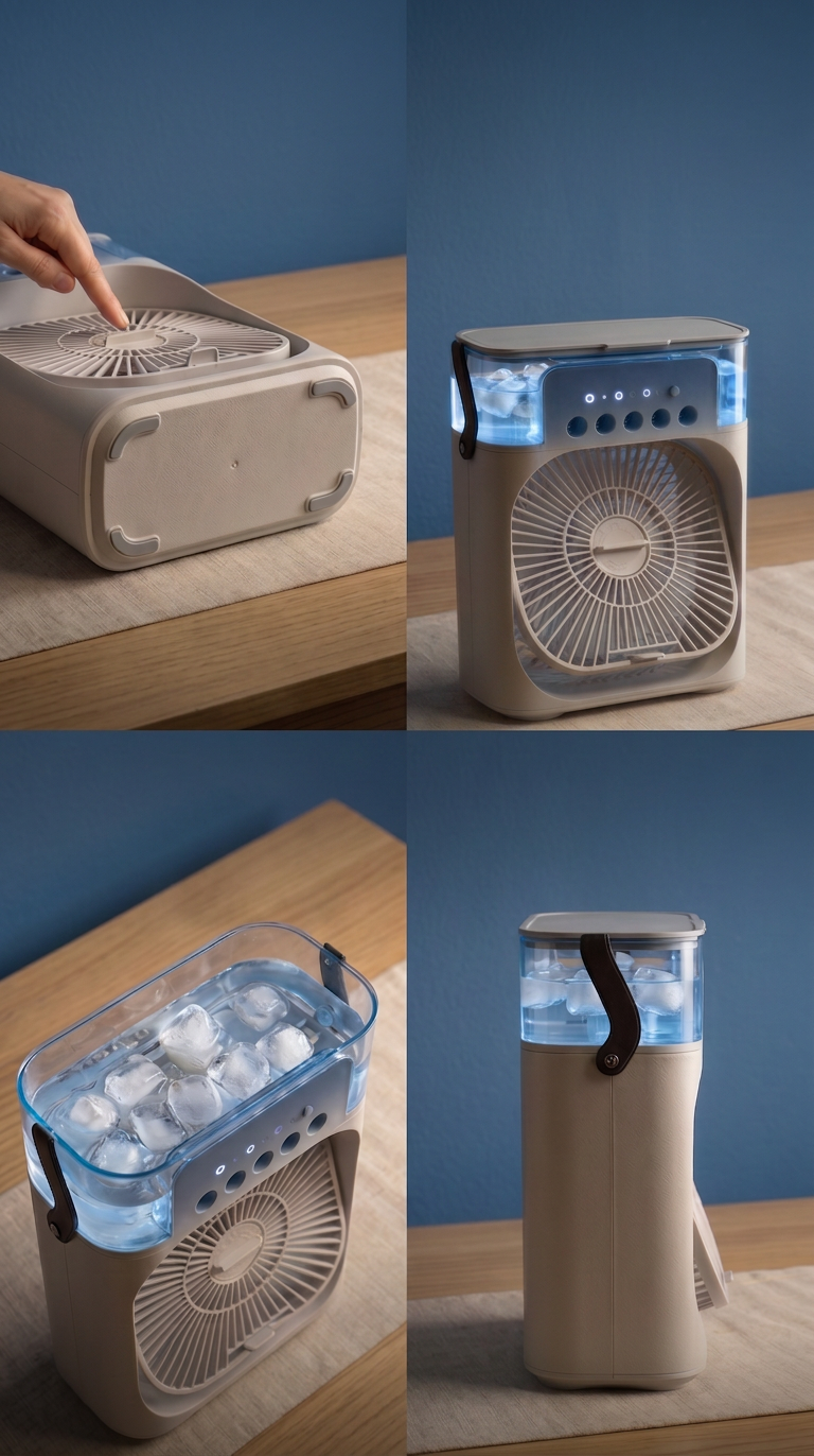 Mini Climatizador Portátil con Hielo