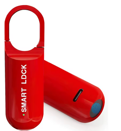 Smart Fingerprint Padlock - Red variant
